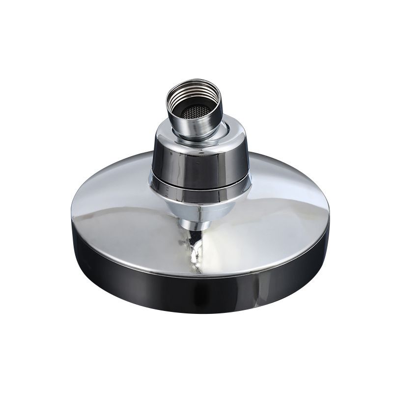 Round Fixed Shower Head Traditional Style Metal 5-Inch Fixed Shower Head