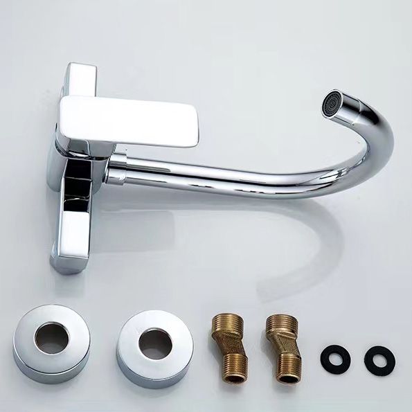 Center connection basin mixer single lever swivel spout center connection fitting