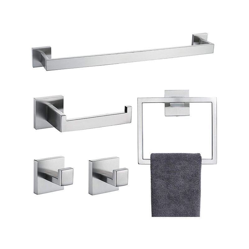Stainless Steel Bathroom Accessories as Single Piece or in Set Modern Bathroom Hardware