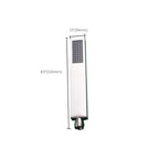 Simple Rectangle Shower Head 304 Stainless Steel Hand Shower