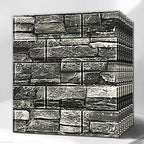 PVC Wall Cladding Smooth Wall Interior 3D Living Room Panels Set of 2