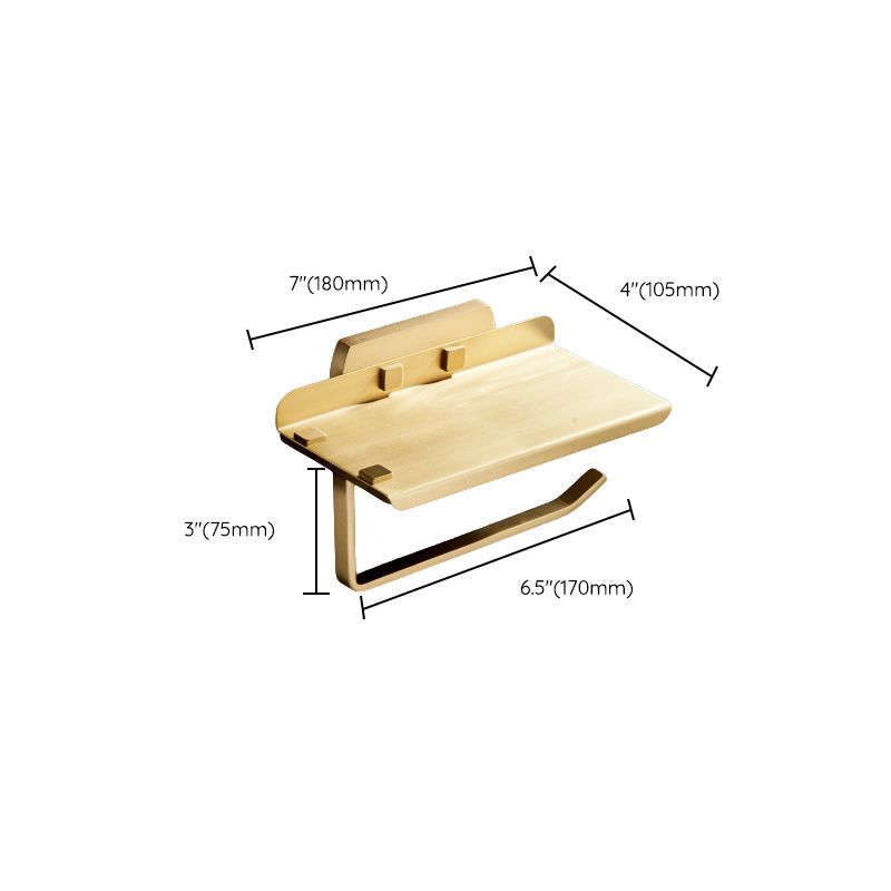 Traditional Golden Bath Accessories Set Brass Bathroom Accessories Kit