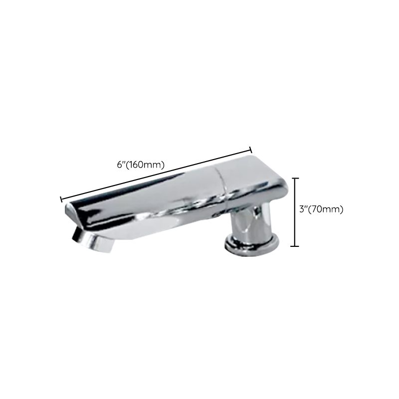 Wall-mounted Copper Roman Bathtub Faucet Low Arc Roman Bathtub Filler Trim