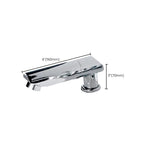 Wall-mounted Copper Roman Bathtub Faucet Low Arc Roman Bathtub Filler Trim