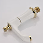 Glam Bathtub Faucet Trim Deck Mounted Lever Handle Swivel Spout Bathtub Faucet