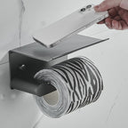 7-piece bathroom hardware set matte black/gray with bath shelf/towel holder/bath towel hooks
