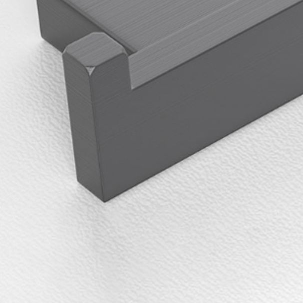 Gray contemporary bathroom accessory set Brushed gray bath shelf/toilet paper holder/towel bar