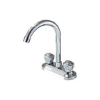 High arch conversion faucet two-handle brass sink faucet for the bathroom