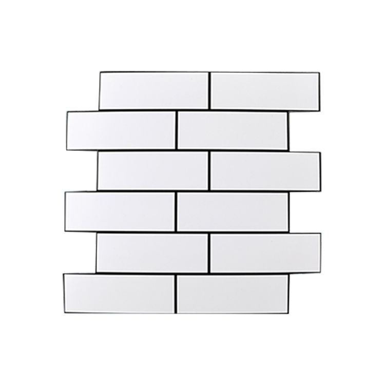 Plastic Peel & Stick Subway Tiles Contemporary Waterproof Peel & Stick Subway Tiles