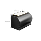 Black Aluminum Bathroom Accessory Set Modern Bathroom Shelf / Towel Bar & Paper Holder