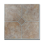 Peel-and-Stick PVC Floor Tiles with Diamond Look, 30.5 × 30.5 cm