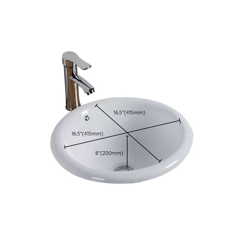 Contemporary oval wash stand ceramic metal undercounter basin