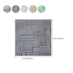 Modern Wall Covering Peel and Stick Brick 3D Print Waterproof Wall Panel
