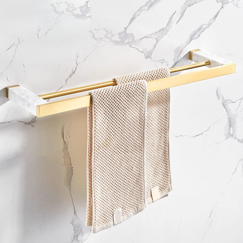 Marble & Brass Bathroom Accessories Set Golden Bathroom Accessories Kit