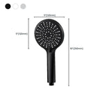ABS Plastic Handheld Shower High Pressure 5 Spray Patterns Wall Mounted Showerhead
