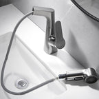 Pull-out Vessel Faucet Modern Sink Faucet with a Single Lever Handle