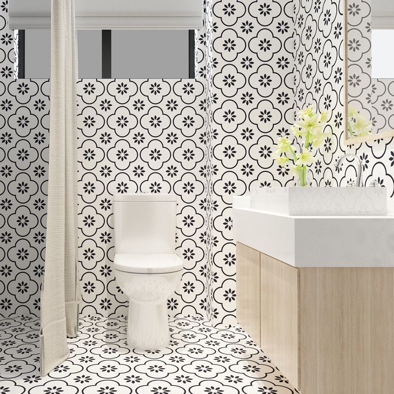 Low-gloss vinyl floor PVC peel and stick vinyl floor with square edge