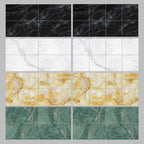 Peel and Stick Vinyl Floor Dark Gloss Vinyl Floor with Square Edge