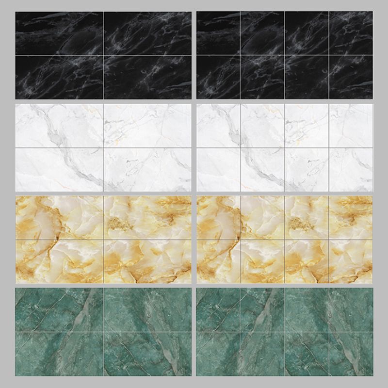 Peel and Stick Vinyl Floor Dark Gloss Vinyl Floor with Square Edge