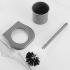 Modern Bathroom Hardware Set in Stainless Steel Matte Gray Bathrobe Hook/Towel Bar