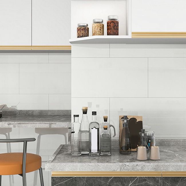 Plastic Peel and Stick Back Wall Rectangular Field Tile Peel and Stick Back Wall
