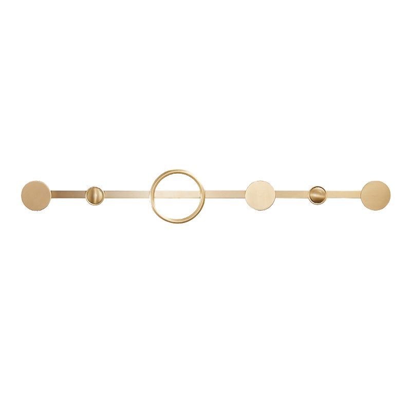 Golden Modern 5-piece Bathroom Accessories Set Brushed Brass Towel Holder/Paper Holder