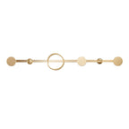 Golden Modern 5-piece Bathroom Accessories Set Brushed Brass Towel Holder/Paper Holder