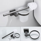 Modern Bathroom Accessories Hardware Set Gray Bathroom Hardware Set