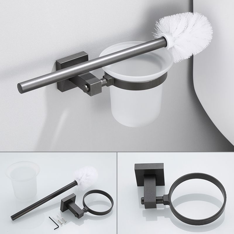 Modern Bathroom Accessories Hardware Set Gray Bathroom Hardware Set
