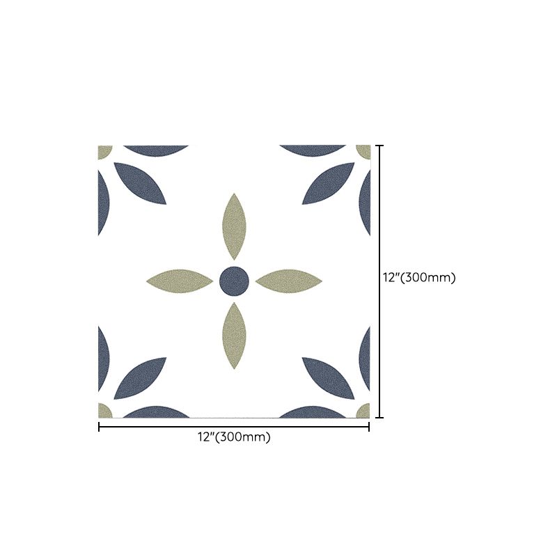 Square Peel & Stick Tile with Pattern Waterproof Tile for Home
