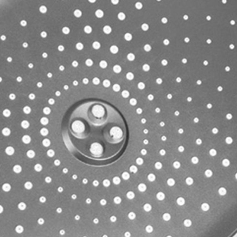 Modern Gray Showerhead Combo Standard Spray Pattern Rectangular Large Showerhead