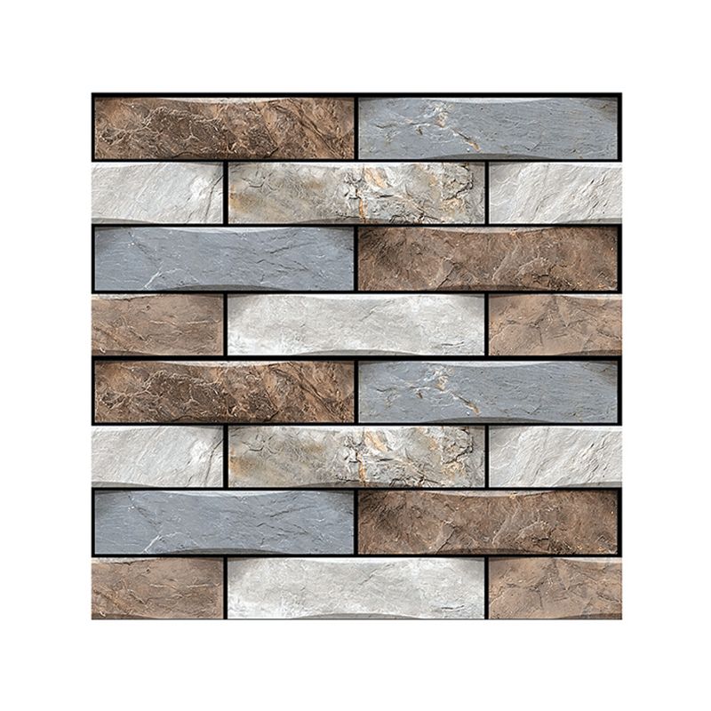 Modern PVC Field Tile/Single Tile Rectangular Peel and Stick Wall Tile