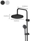 Contemporary Showerhead Combination Rainfall Chrome Wall Mount Showerhead