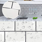 Polygon Metal Peel and Stick Back Wall Tile PVC Peel and Stick Tile for the Kitchen