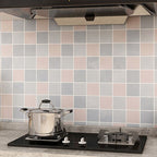 Modern mosaic tiles waterproof peel-and-stick tiles over tiles for the kitchen