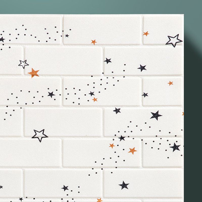 XPE Foam Wall Cladding Star Pattern Square Waterproof Wall Cladding for the Living Room