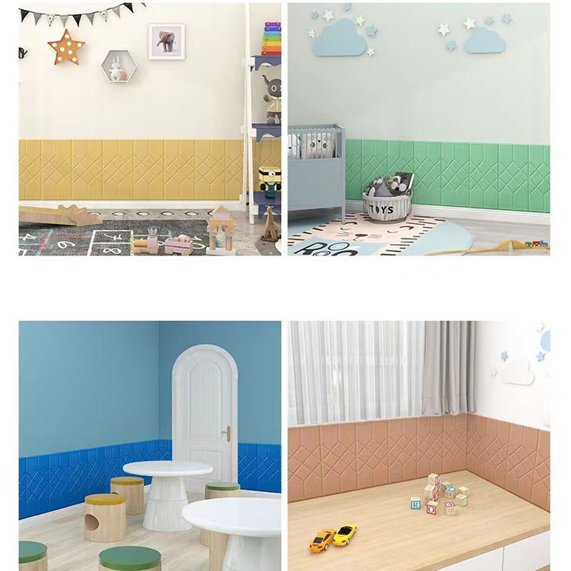 3D Embossed Foam Wall Panel Living Room Waterproof Wall Panel