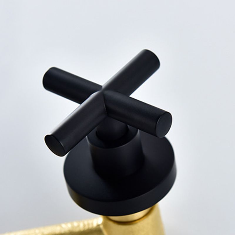 3 holes faucet 2 cross handle wall-mounted faucet for the bathroom