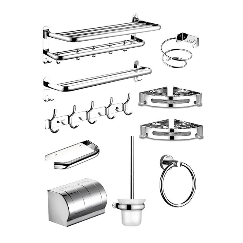 modern bathroom accessories set stainless steel towel holder bathroom shelf bathroom set