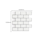 Mosaic tiles for peeling and sticking Modern style wallpaper with square shape