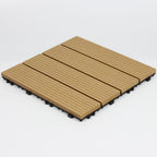 Wood deck board outdoor non-slip embossed floor panel