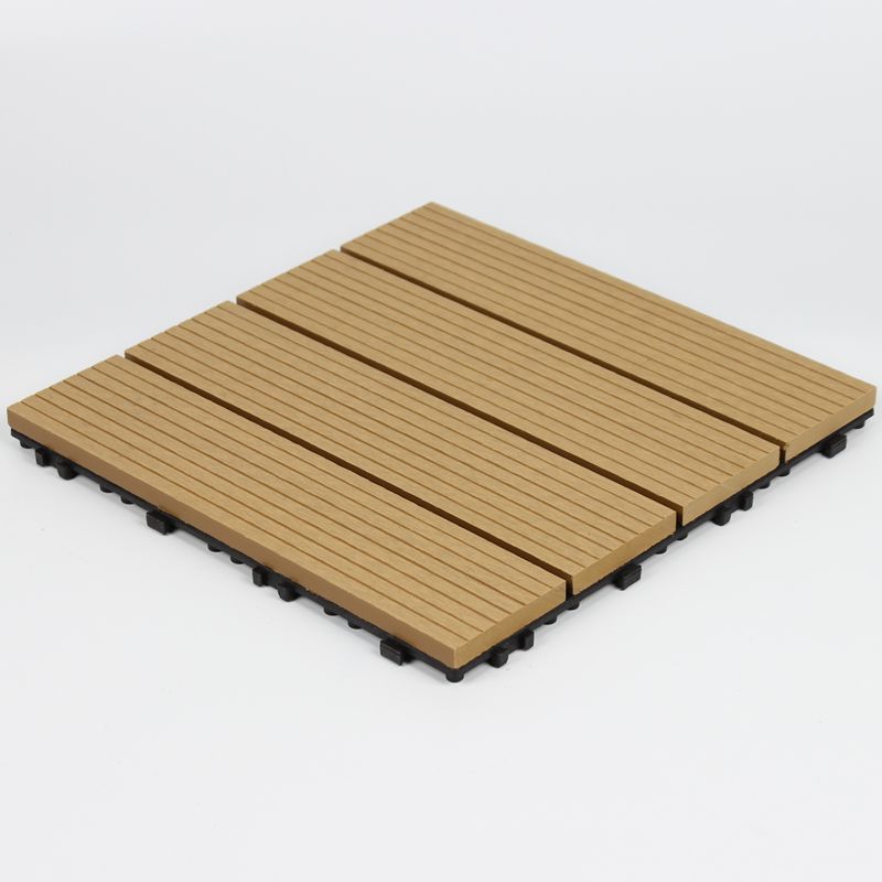 Wood deck board outdoor non-slip embossed floor panel
