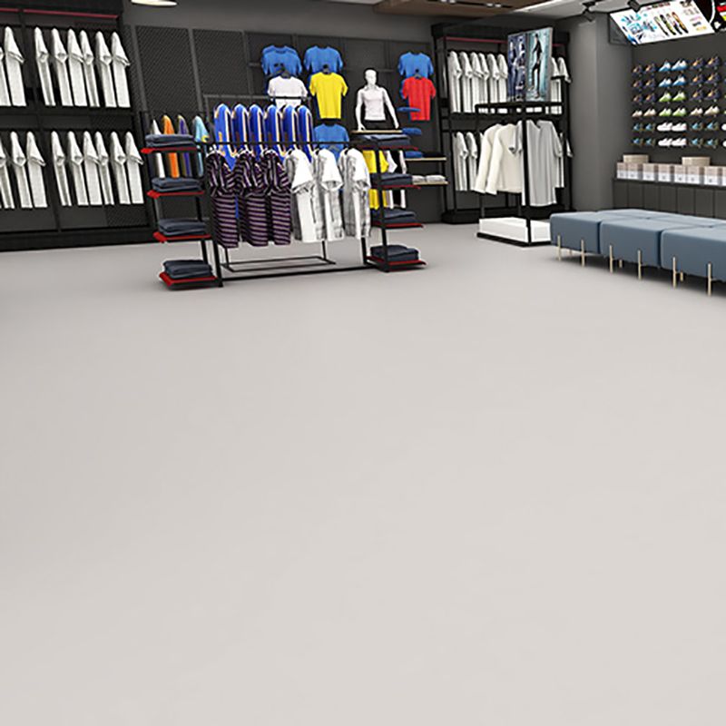 Solid Color Plastic Flooring Modern Water-Resistant Square Edge Floor Tiles