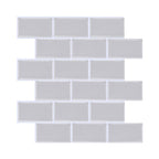 Peel and Stick Tiles Rectangular Stain Resistant PVC Subway Peel and Stick Tiles for the Kitchen