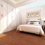 Square Edge Vinyl Floor Living Rooms PVC Flooring with Peel & Stick