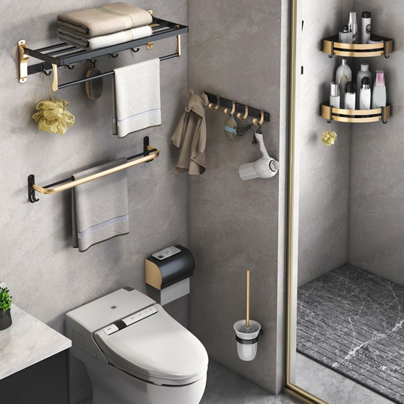 Black & Brass Bathroom Set Modern Style Bathroom Accessories As Individual Piece Or As Set