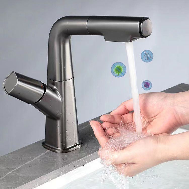 Widespread sink faucet Modern tap with single lever