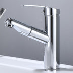 Modern Sink Faucet Uniform Color Metal Sink Bathroom Faucet