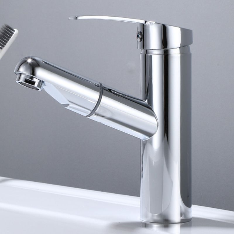 Modern Sink Faucet Uniform Color Metal Sink Bathroom Faucet