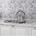 Square Peel & Stick Mosaic Tile Waterproof Mosaic Tiles Wallpaper